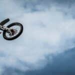 Man With Off Road Motorcycle Doing Tricks