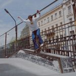 Man Skateboarding on the Railings